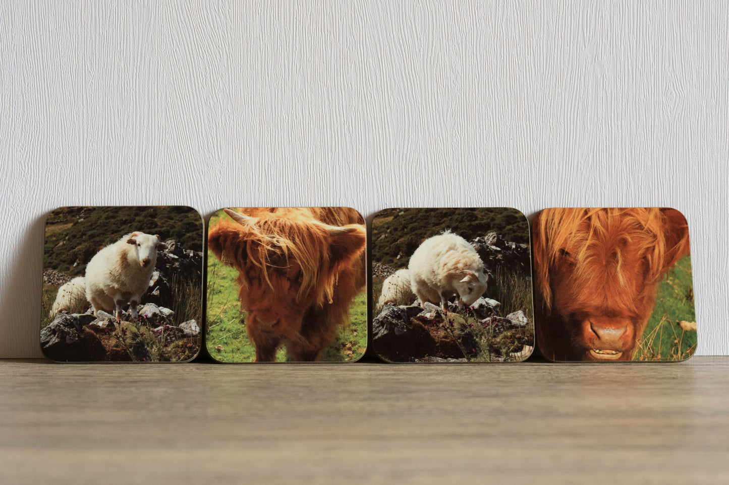Sheep and Cattle Coaster Set