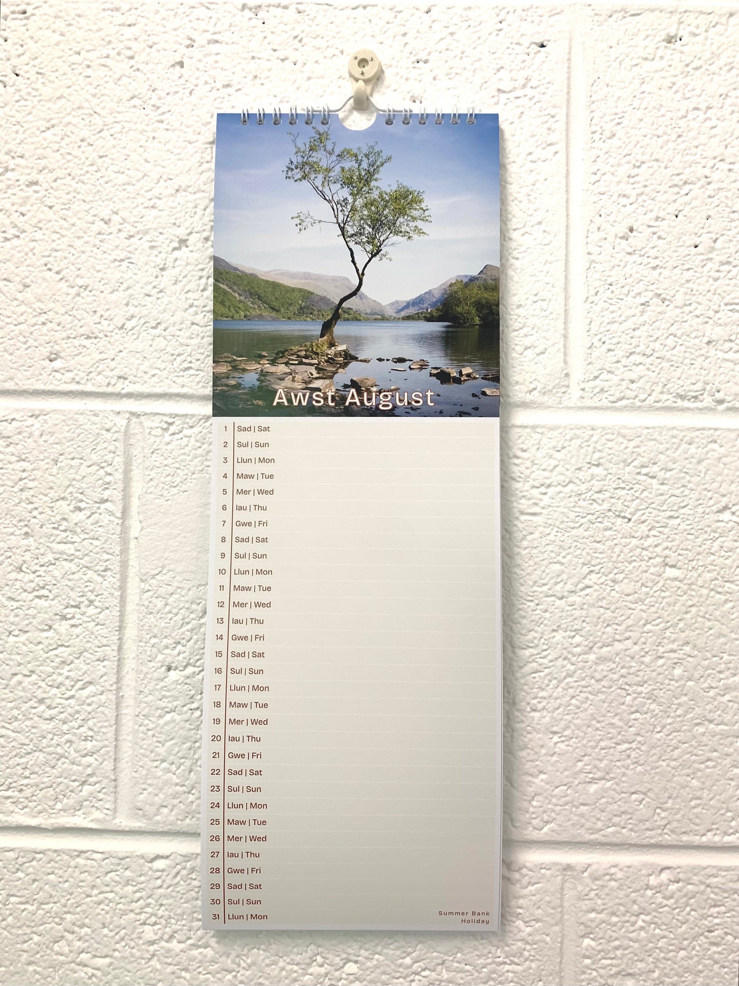 Llanberis Slim Calendar