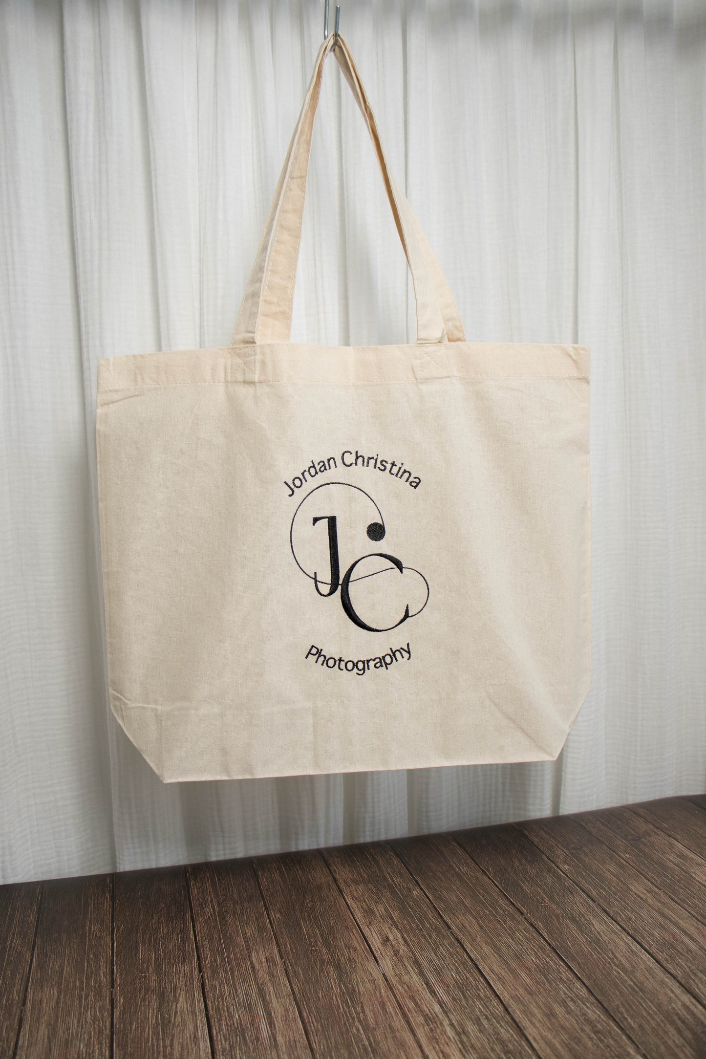 Embroidered tote bag