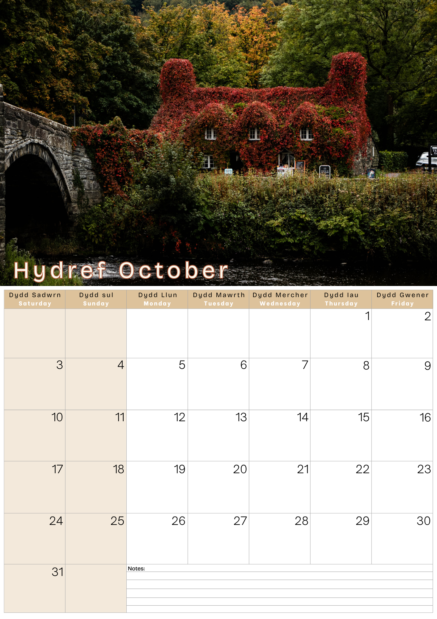 A3 Calendar