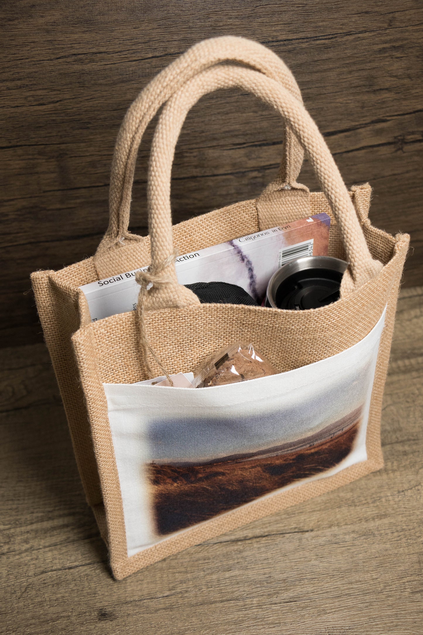 Llanddwyn jute tote bag