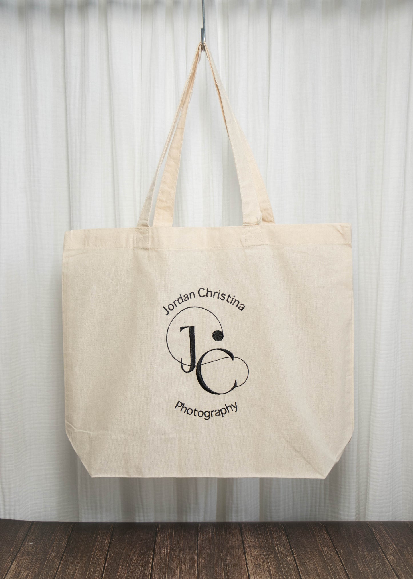 Embroidered tote bag