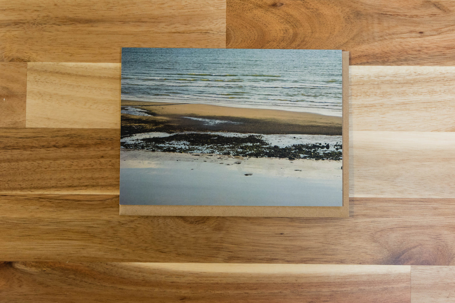 Sands of Dinas Dinlle greeting card