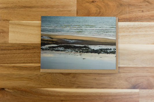 Sands of Dinas Dinlle greeting card