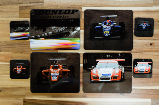 Motor Sport Placemats and coasters set