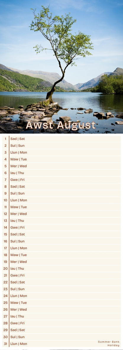 Llanberis Slim Calendar